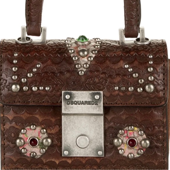 Dsquared² Studded Leather Mini Bag - Picture 2 of 5